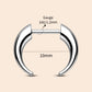 Tribal Fake Gauge Horn Threadless Septum Ring