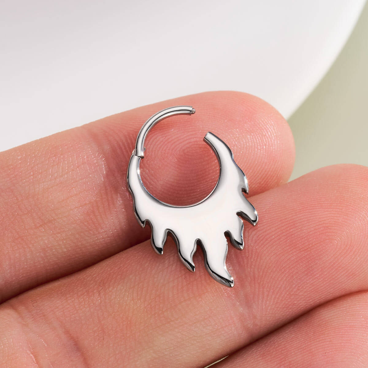 hinged flame septum ring