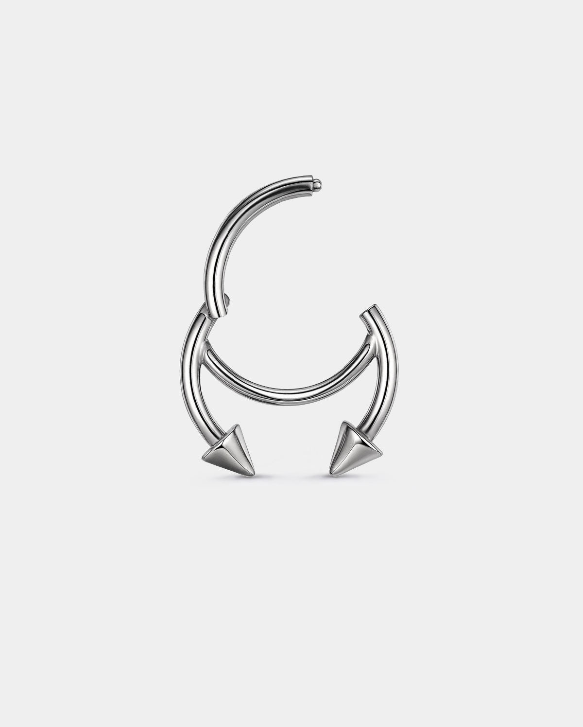 Fixed-Spike Titanium Horseshoe Segment Septum Ring