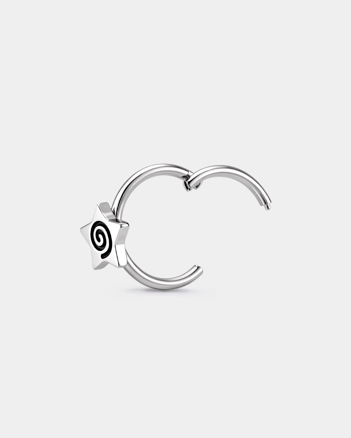 Spiral Star Titanium Nose Ring