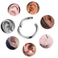 20G Titanium Hinged Segment Nose Hoop Ring Helix Earrings