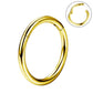 gold titanium nose ring hoop