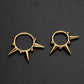 16G Titanium Triple Spikes Clicker Septum Hoop Ring