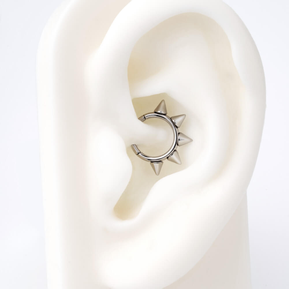 daith earring with spikes