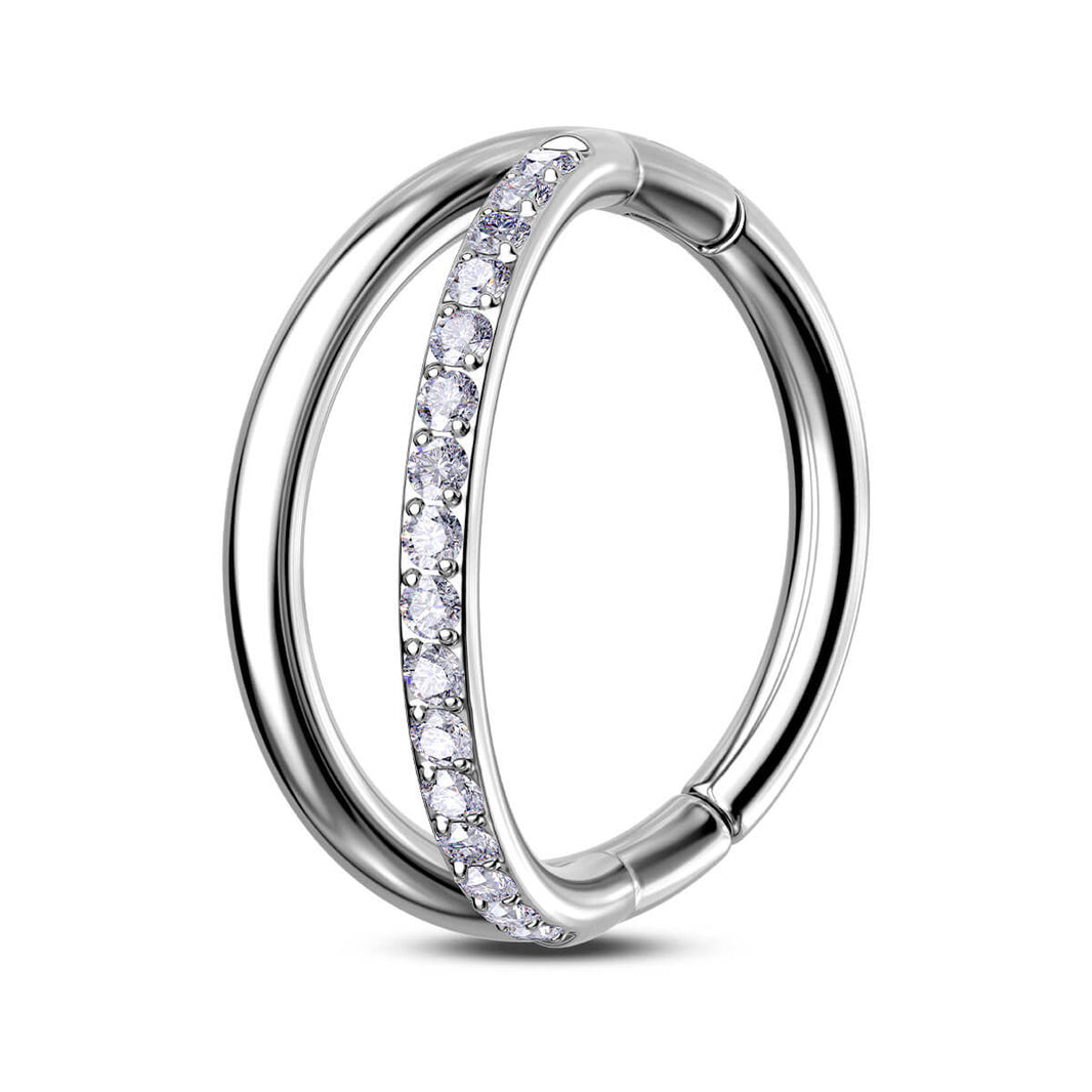 18 Gauge Septum Horseshoe Star Septum Ring Oufer Body Jewelry