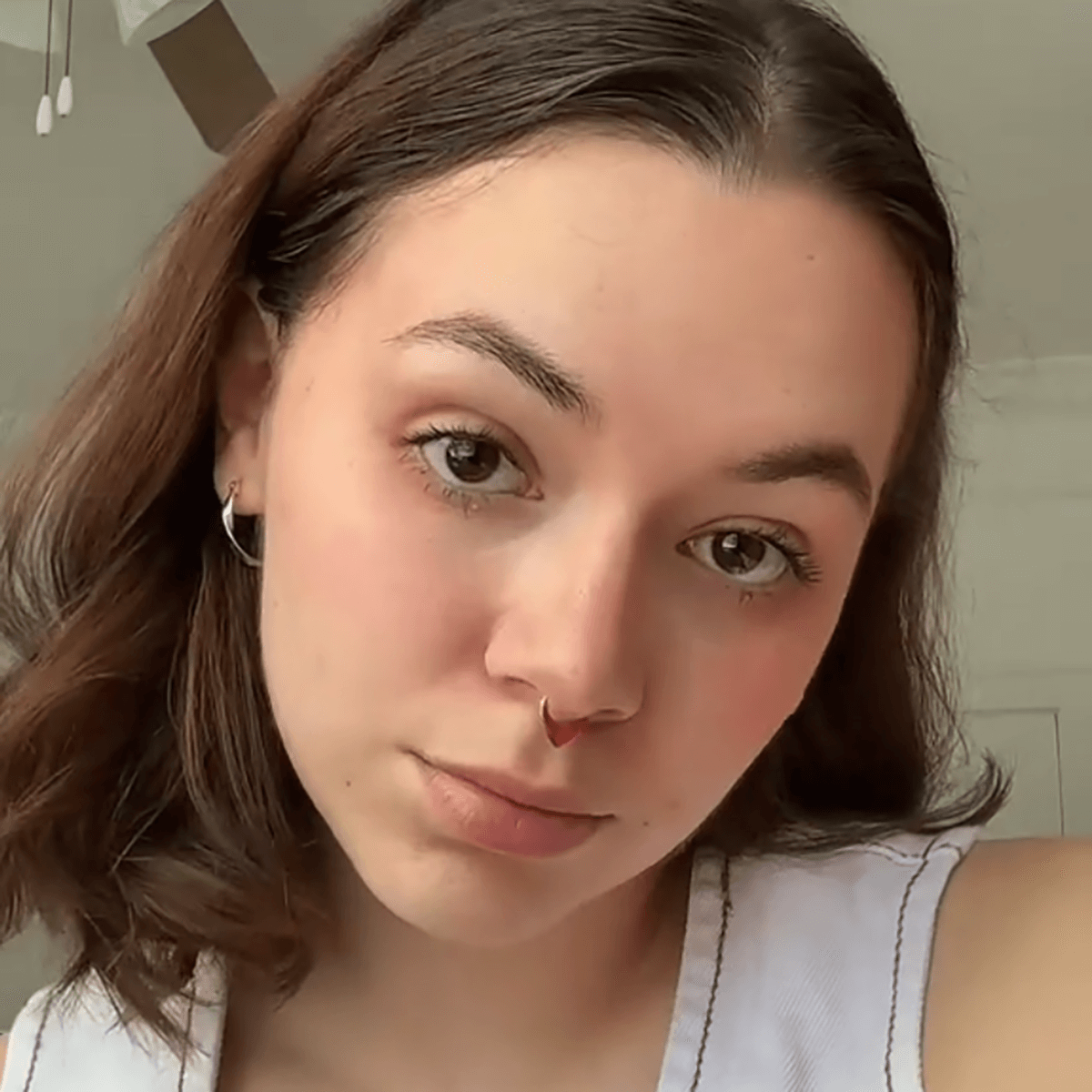 Thick V Shaped Waterdrop Daith Septum Ring