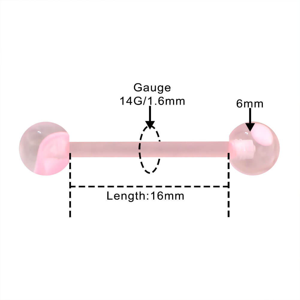 14g tongue bars