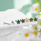 flat back flower cartilage earring