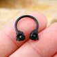 16G 3/8 ''Dragon Septum Ring Gem Circular Barbell Anillo