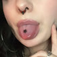 14G Internally Threaded Spider Tongue Piercing Ring