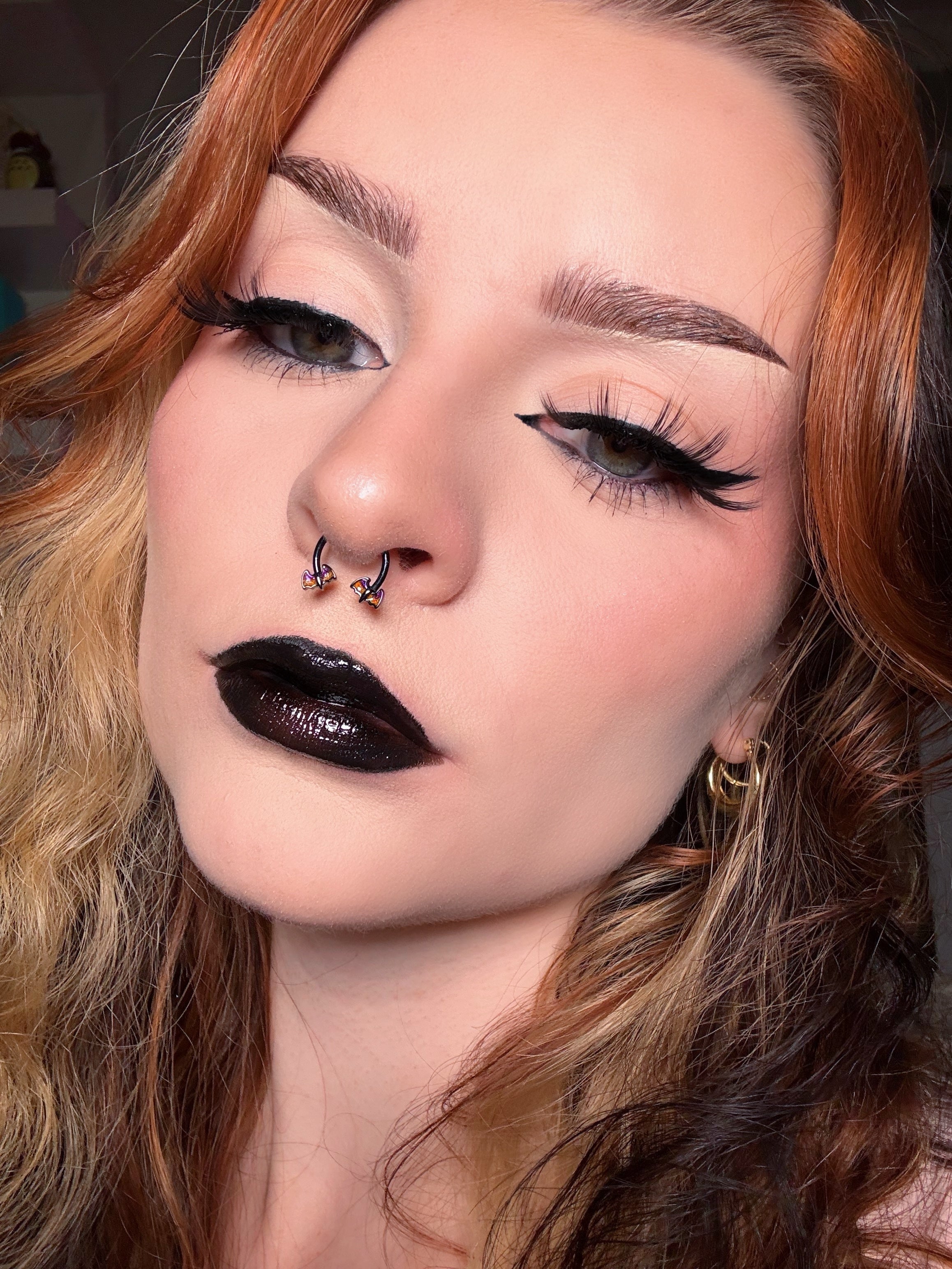 Glitter Bat CBR Daith Septum Ring