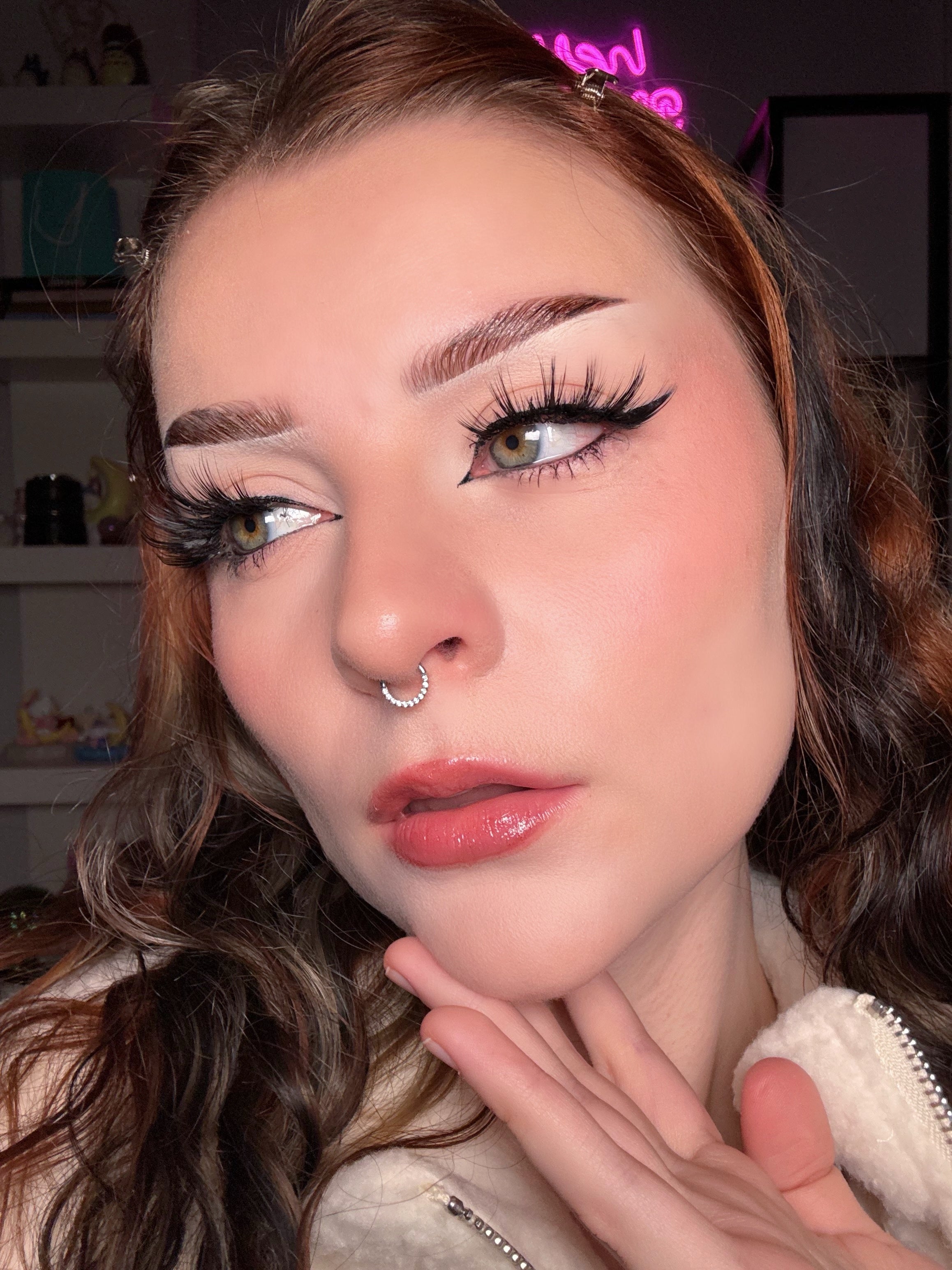 20G Front CZ Segment Nose Ring