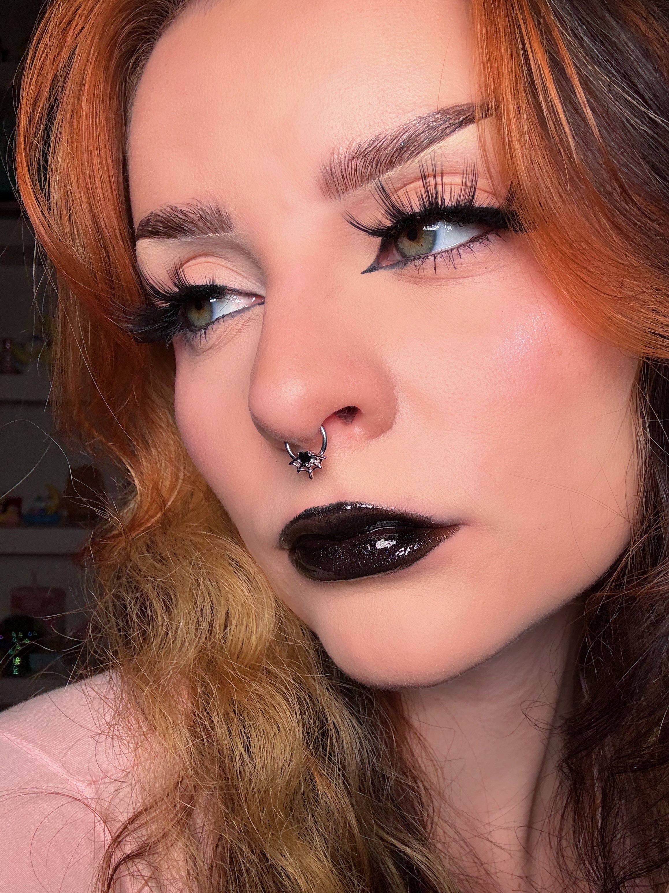 spider web septum piercing