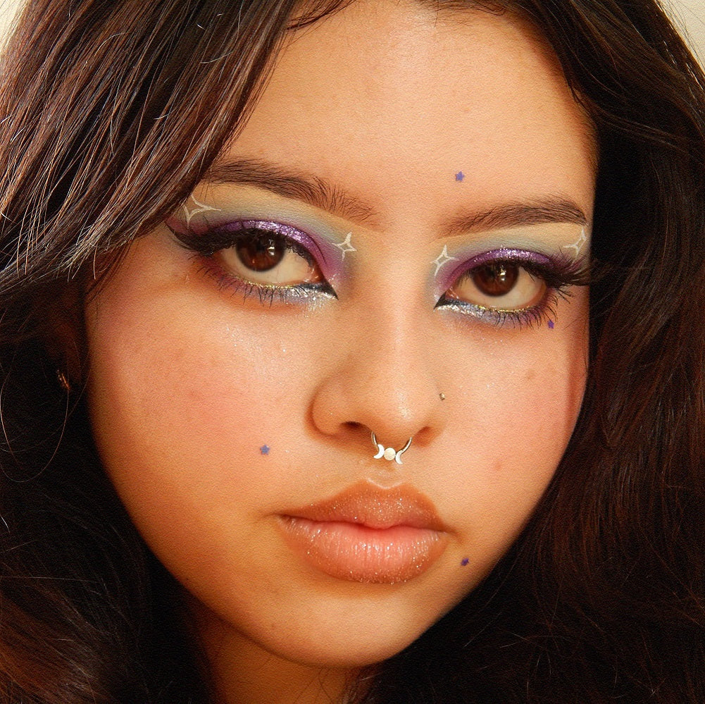 Flat Moon Phase Segment Septum Ring