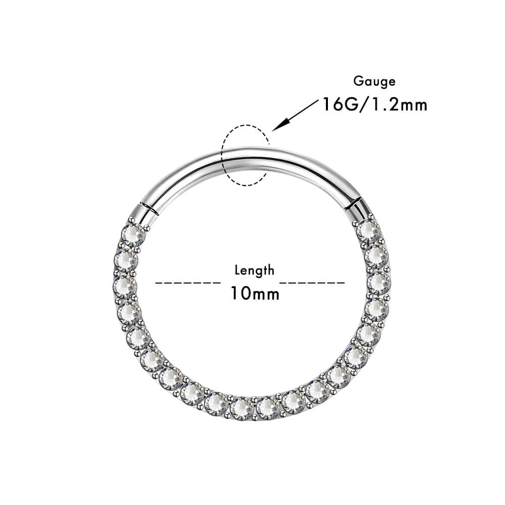 16g 10mm septum jewelry 