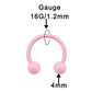 16g 10mm septum ring - OUFER BODY JEWELRY 