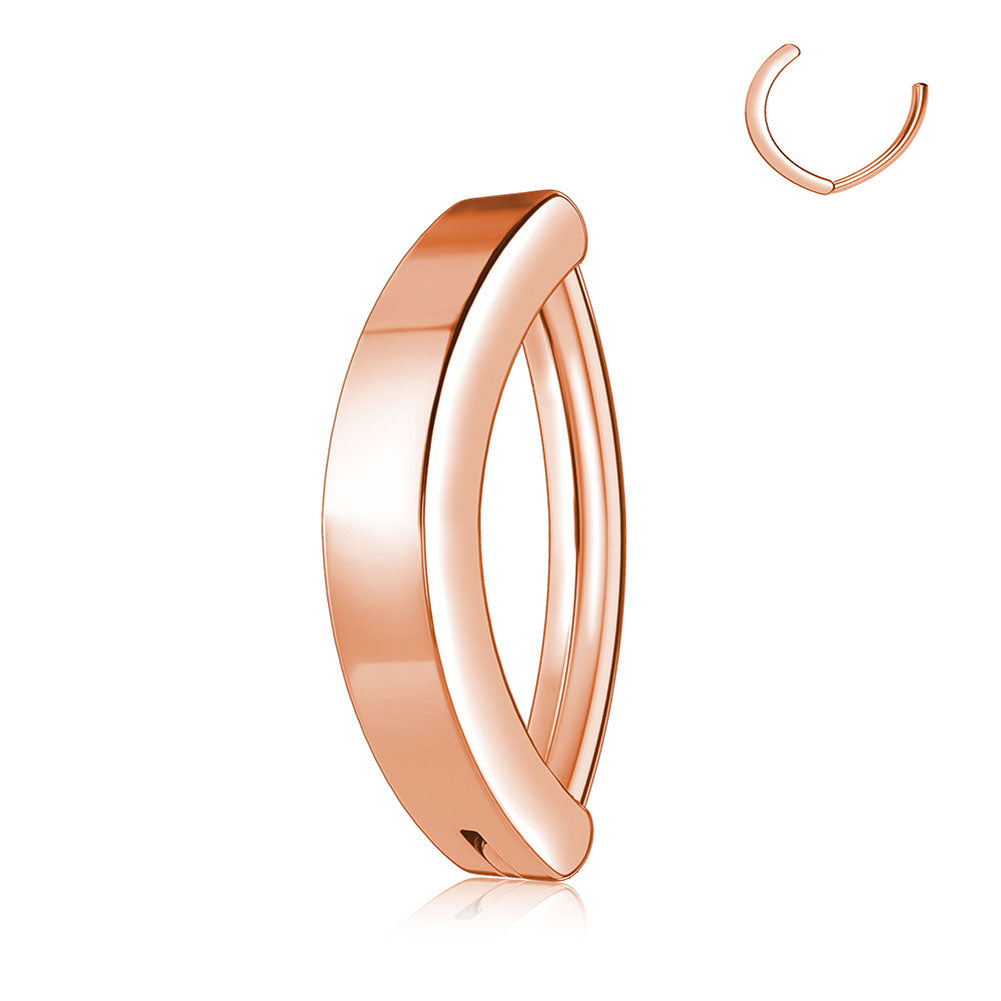 rose gold belly button hoop