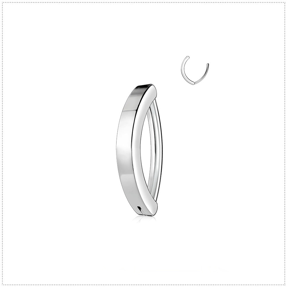 14G Clicker Belly Piercing Hoop Curved Belly Ring