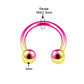 18g horseshoe septum rings