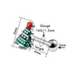 16G Christmas Tree Ball End Tragus Helix Piercing Stud - OUFER BODY JEWELRY 