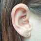 16G Clear CZ Hinged Segment Earring Septum Ring