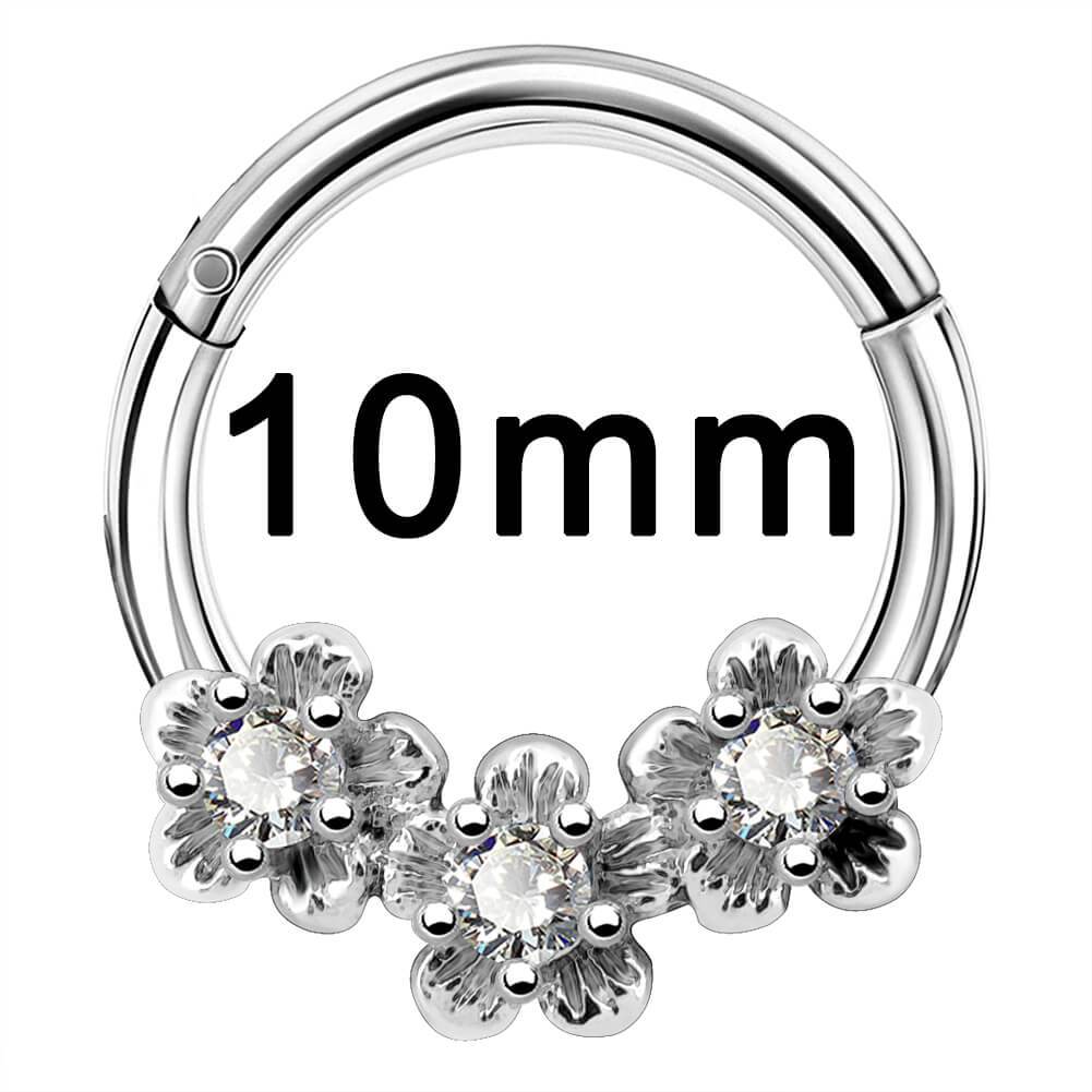 10mm flower septum ring