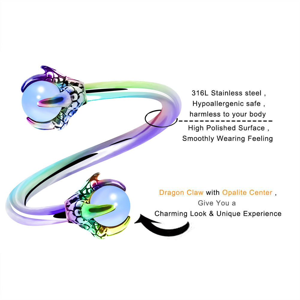 spiral helix earring- OUFER BODY JEWELRY