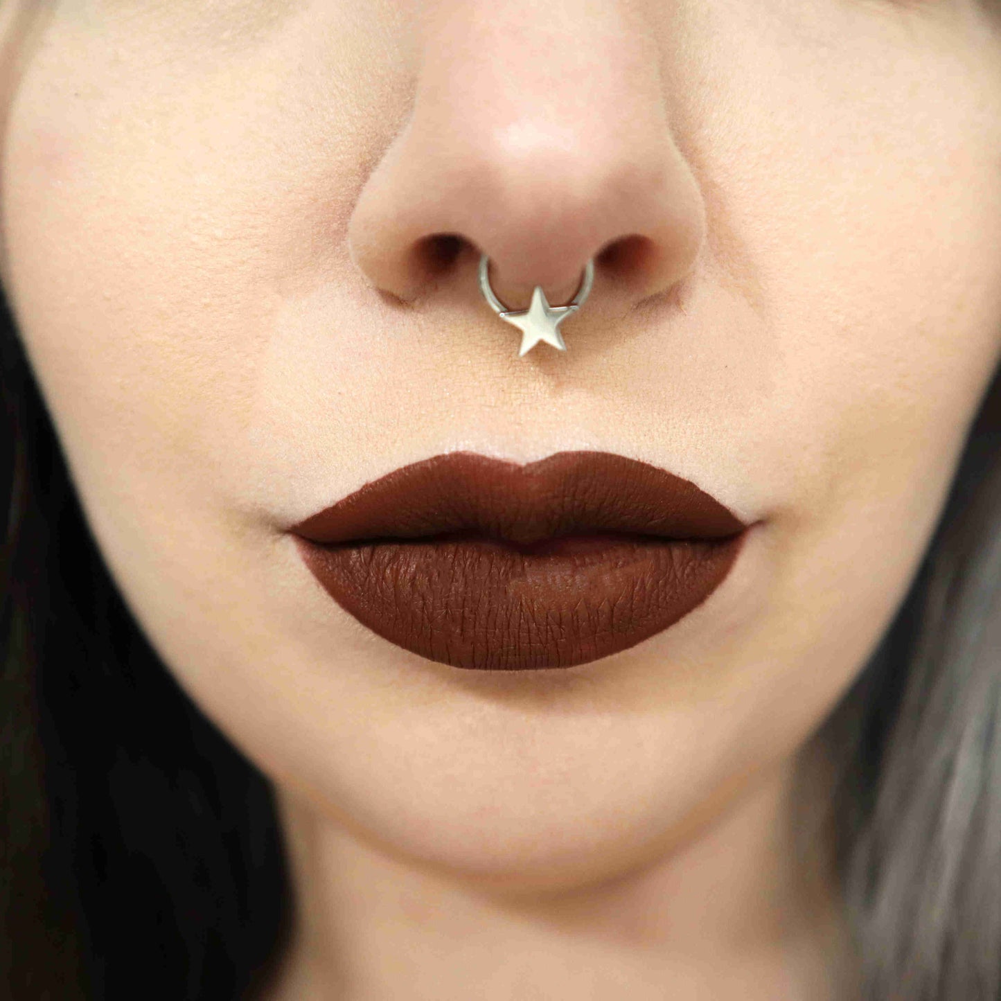 16G Five-star Shaped Hinged Septum Ring