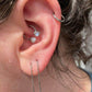 16G 3/8 ''Dragon Septum Ring Gem Circular Barbell Anillo