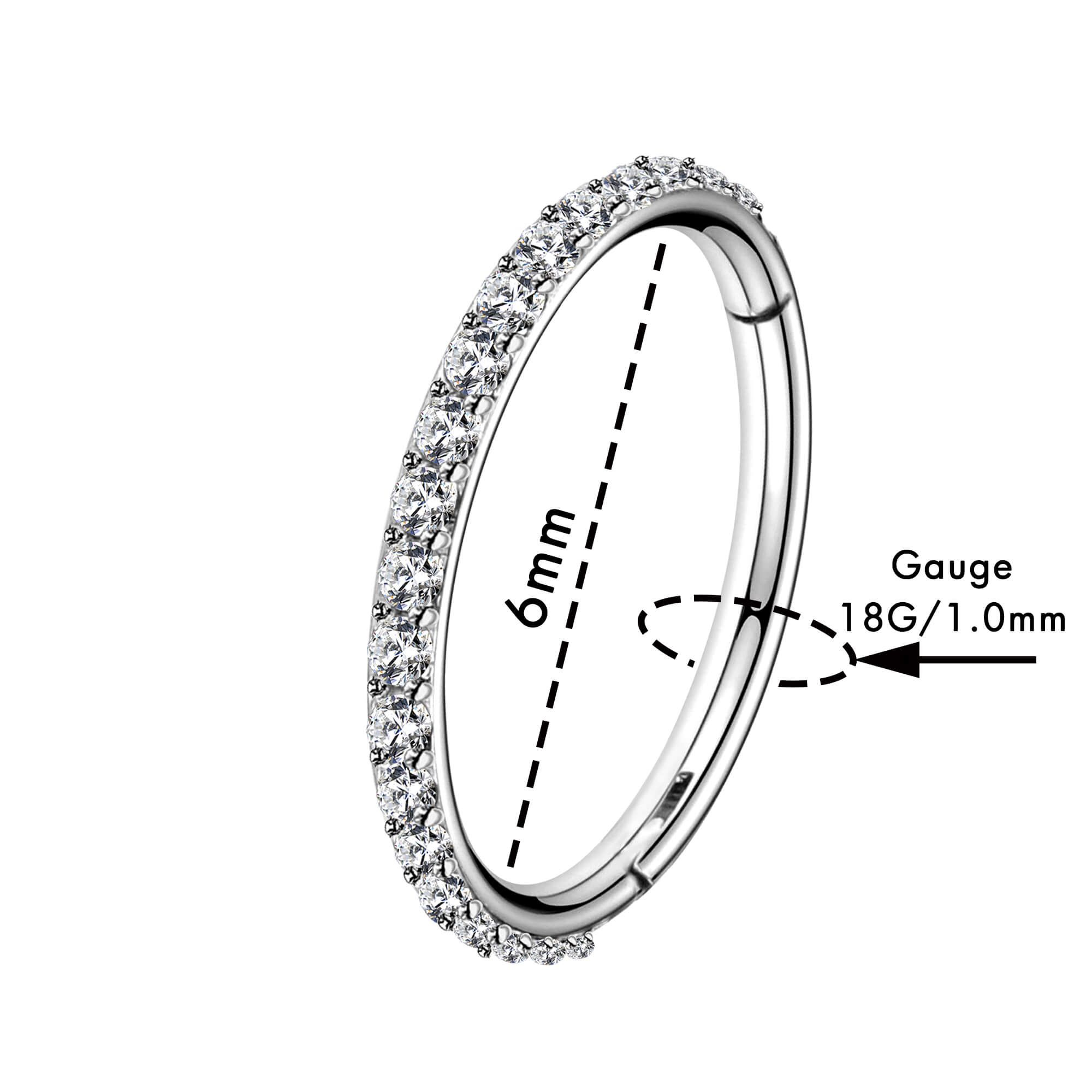 Gold Filled 6 mm Nose Ring Hoop gauge 22 – Sol and Venus