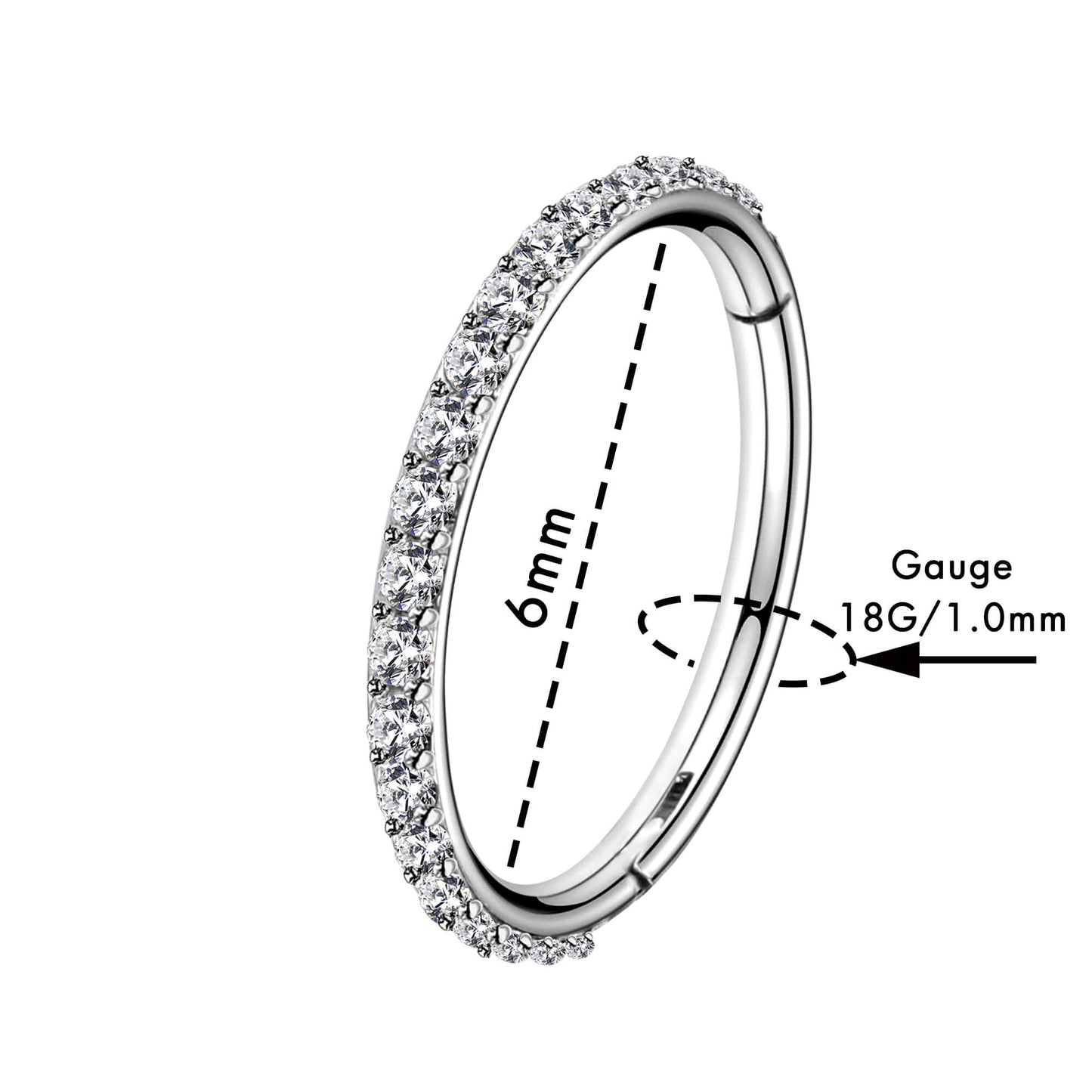 6mm nose ring hoop 