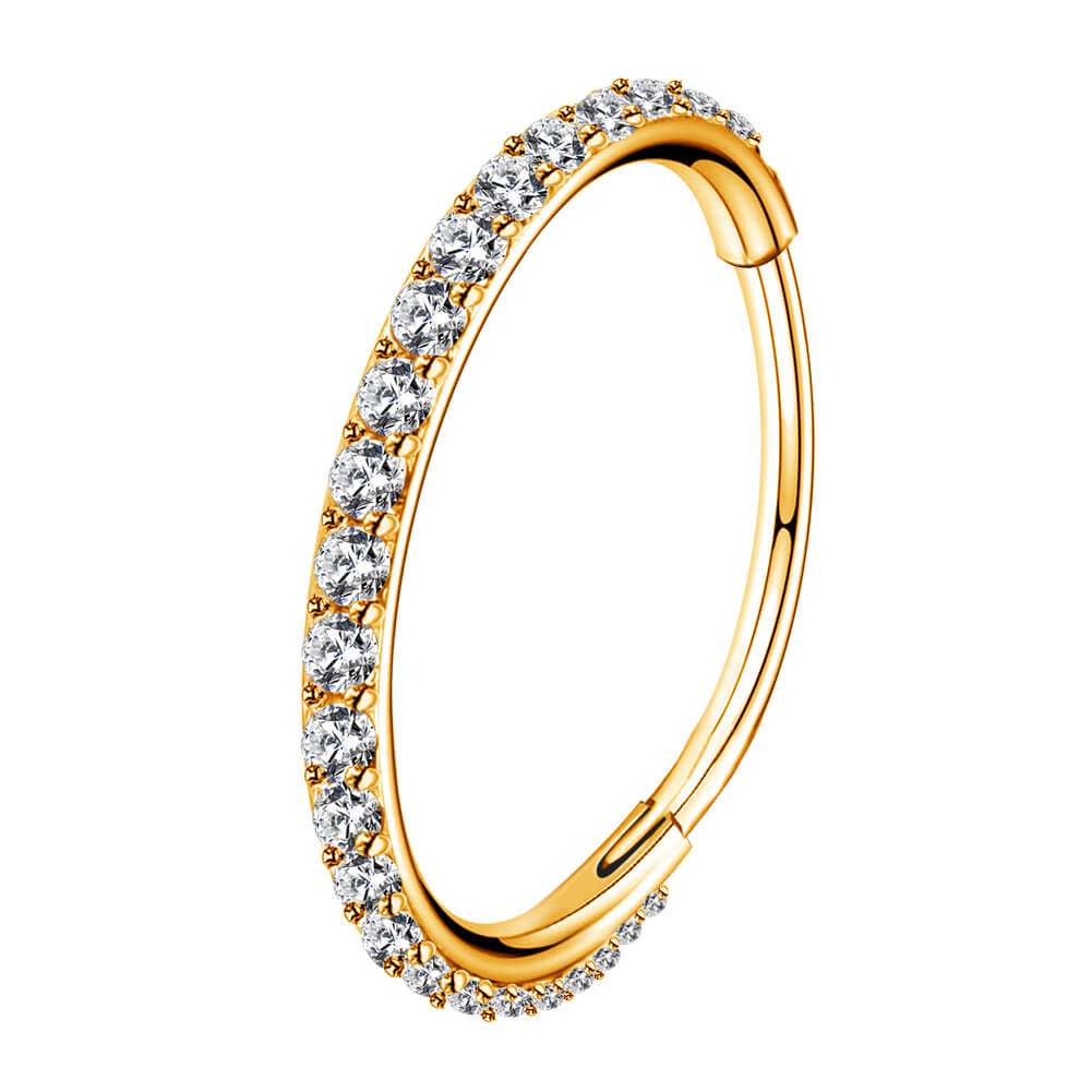 Twisted Hoop 14K Gold Nose Ring – FreshTrends