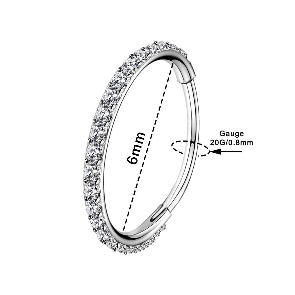 6mm nose hoop - OUFER BODY JEWELRY 