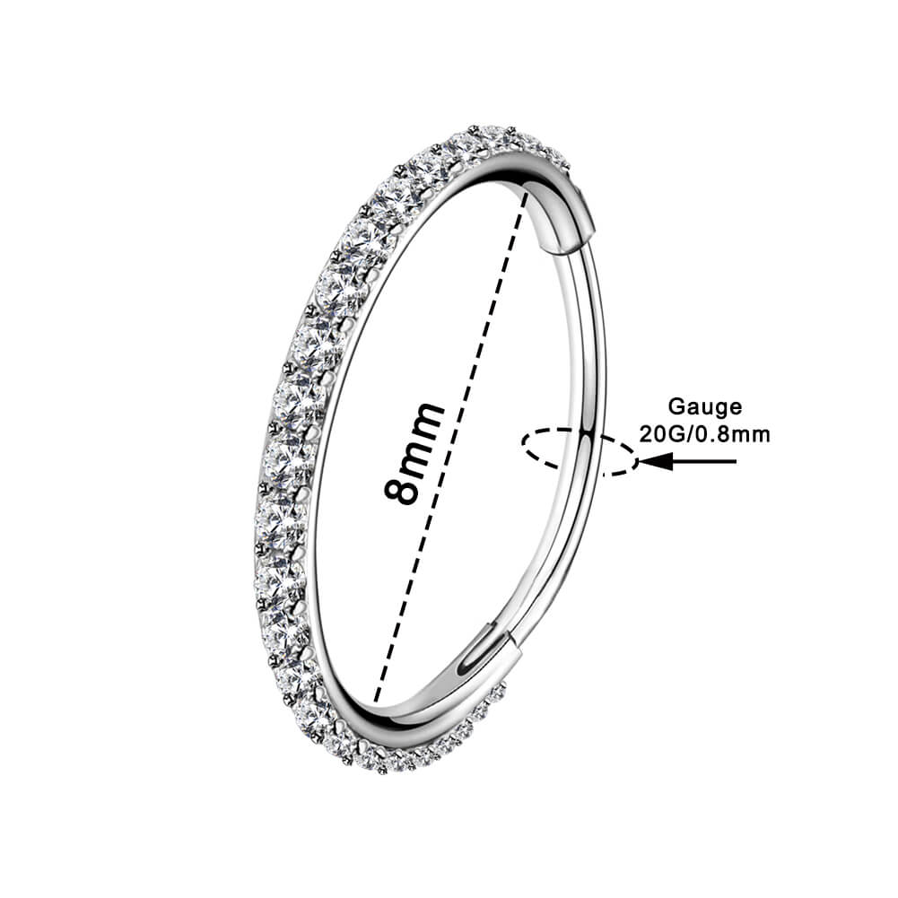 8mm nose ring - OUFER BODY JEWELRY 