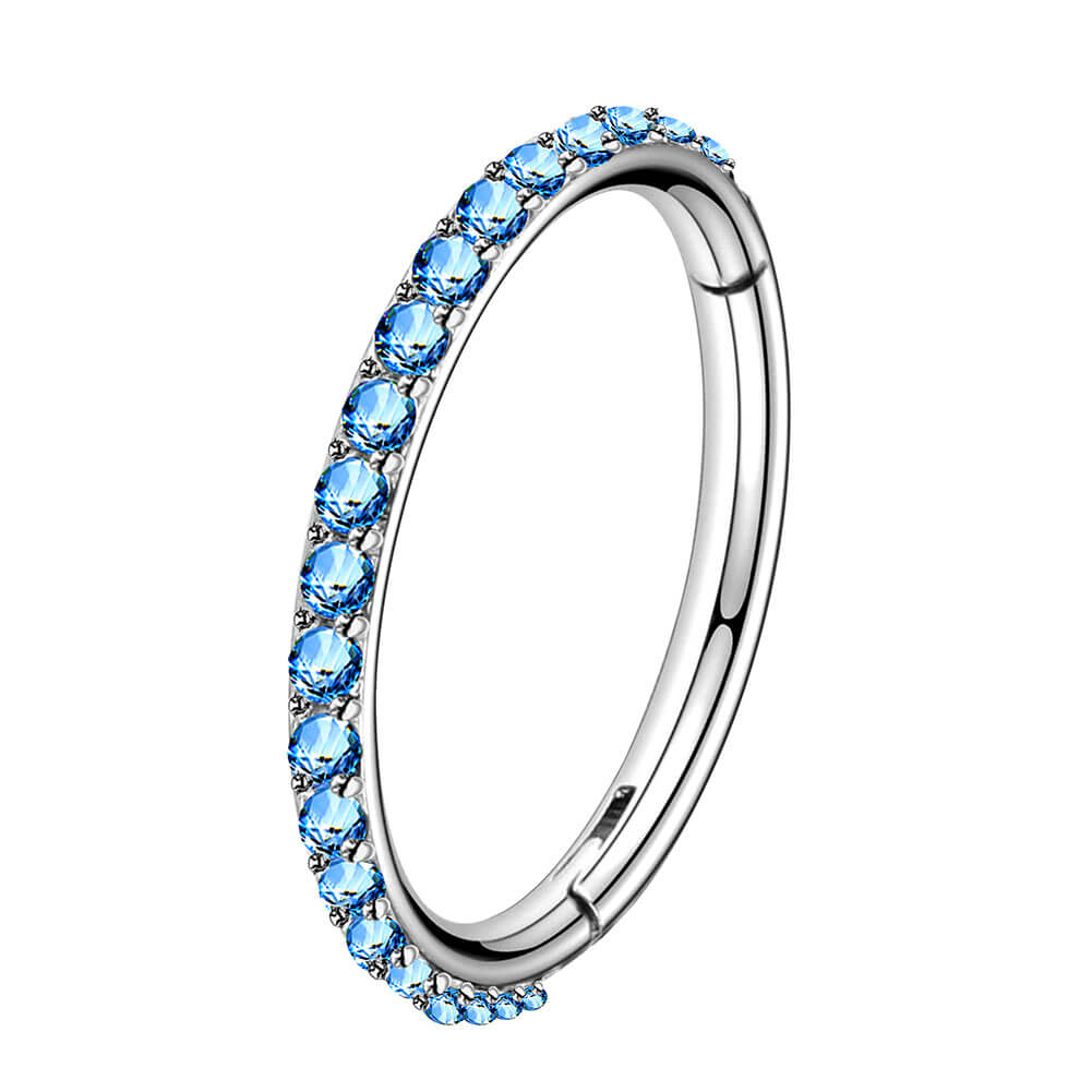 16g blue cz daith jewelry