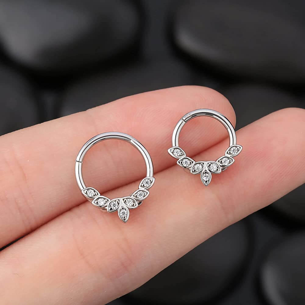 daith earrings diamond