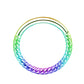 16G Five-Colors Waven Hinged Segment Conch Ring - OUFER BODY JEWELRY 