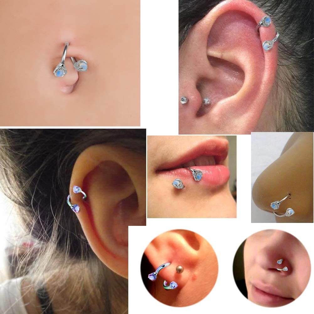 spiral cartilage earring - OUFER BODY JEWELRY 