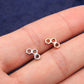 16G Drei Waben-Sechsecke Helix Daith Tragus Ohrring-Piercings