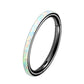 16G Opal Hinged Segment Hoop Cartilage Helix Lobe Earrings