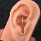 16G Opal Hinged Segment Hoop Cartilage Helix Lobe Earrings