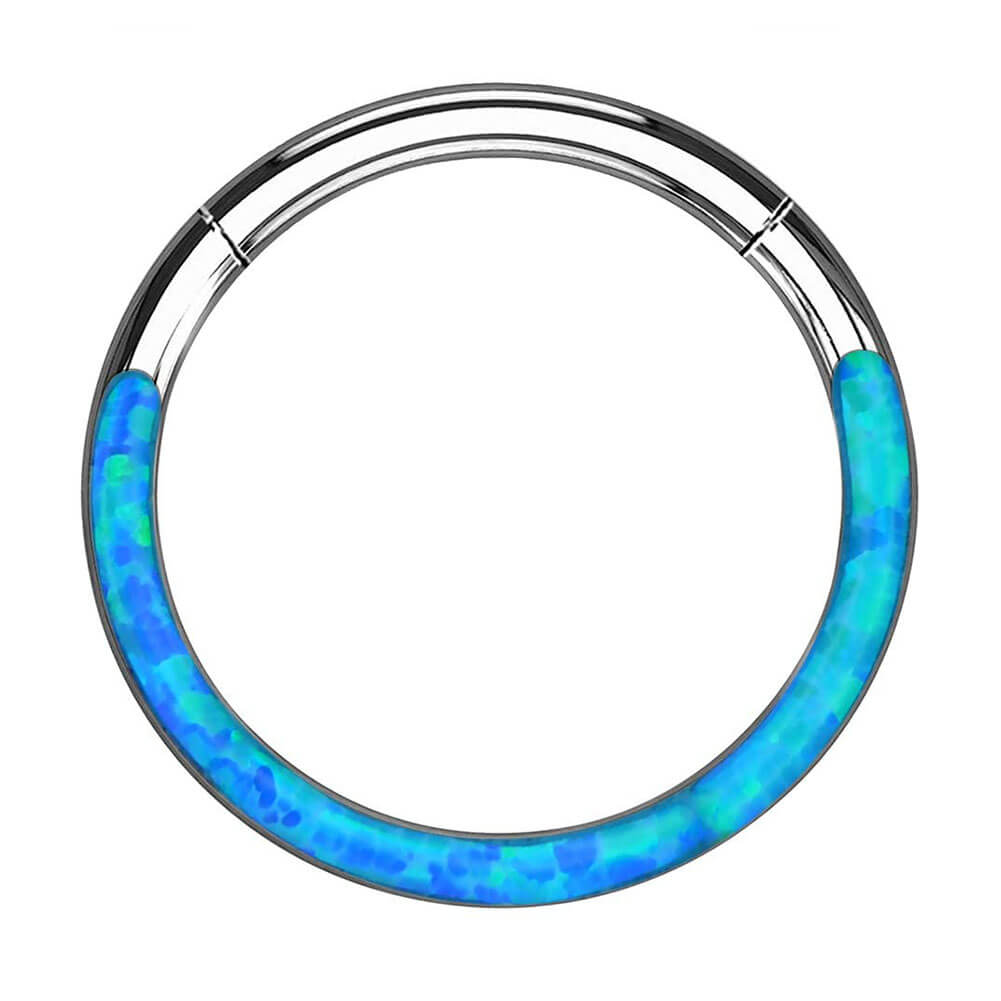 blue opal daith jewelry