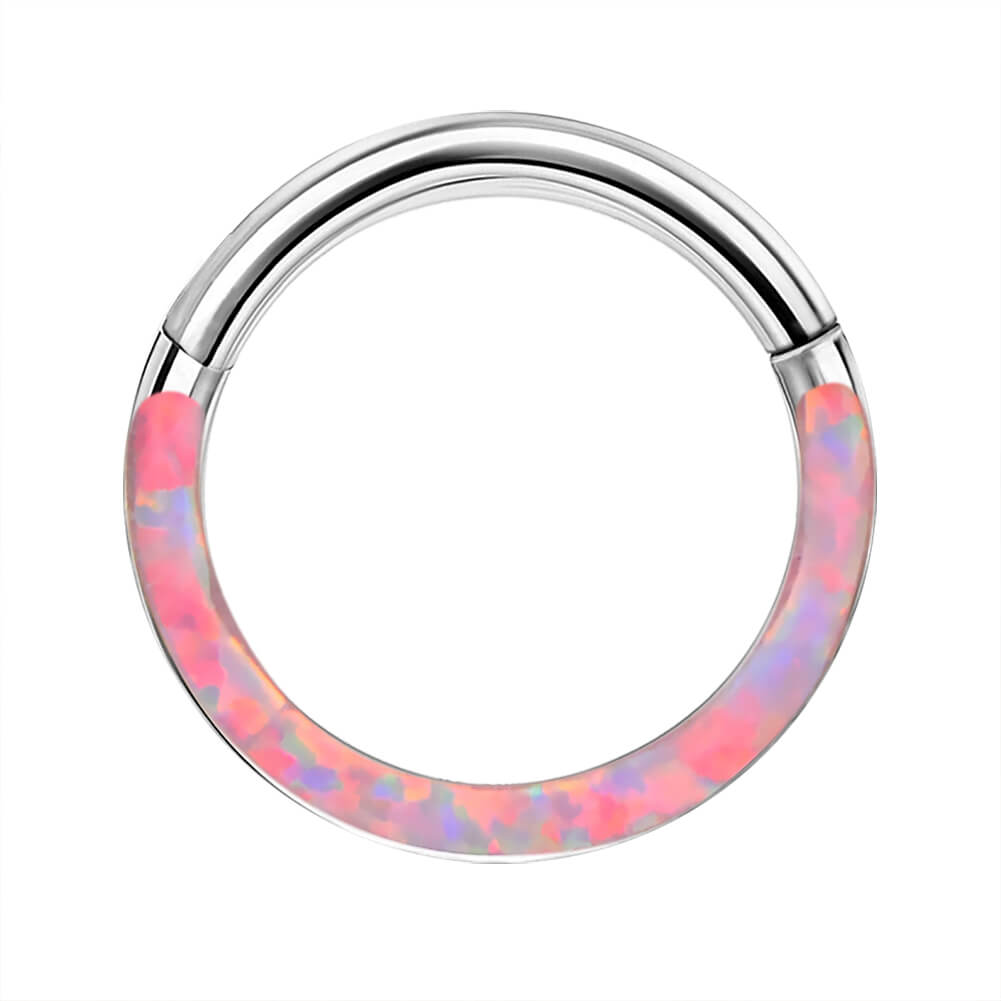 pink opal daith jewelry