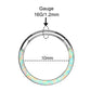 10mm opal daith jewelry