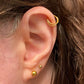 20G Double Nose Hoop Conch Earring CZ Helix Earring