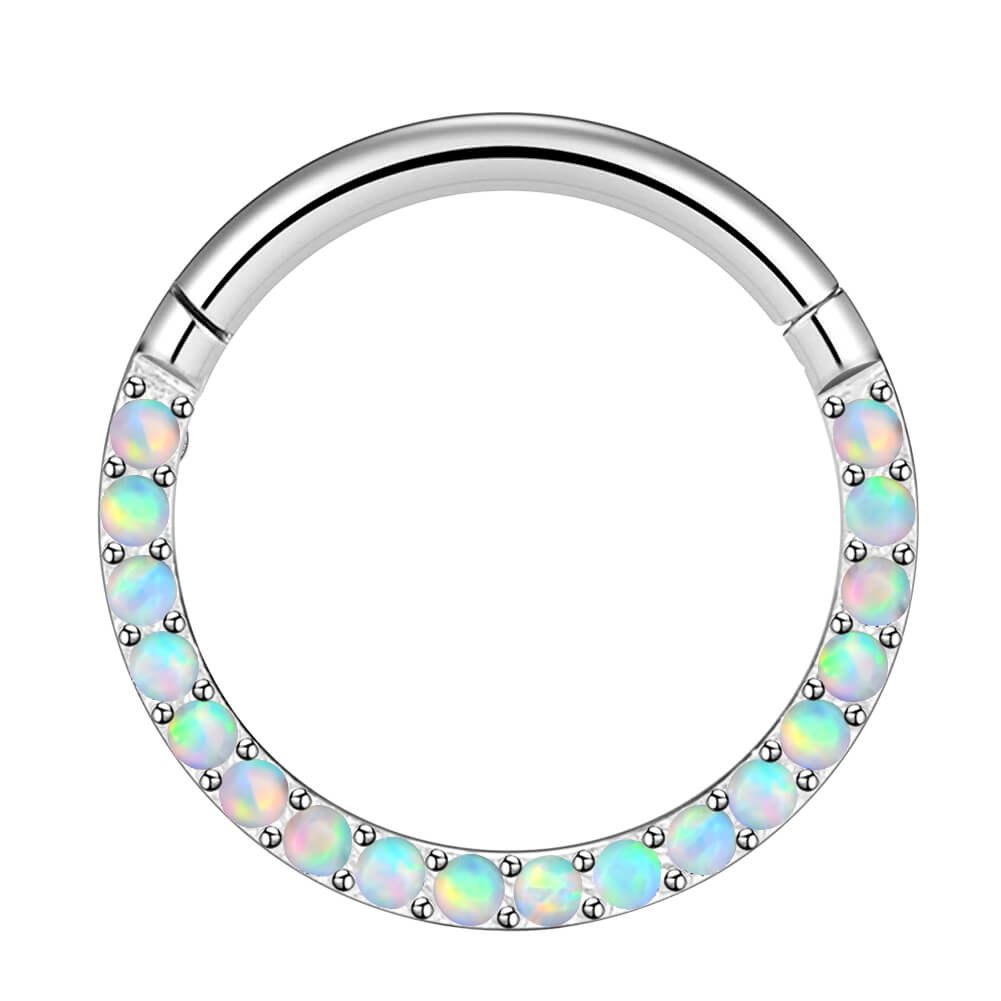 blue opal septum ring