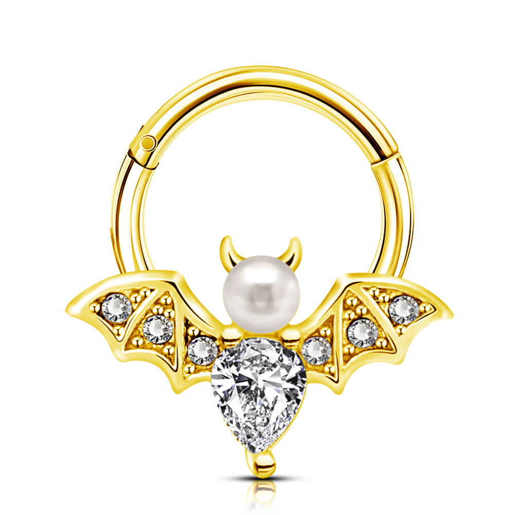 gold bat septum ring