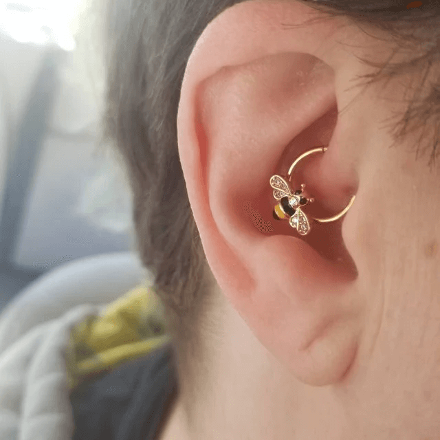 hinged daith earring