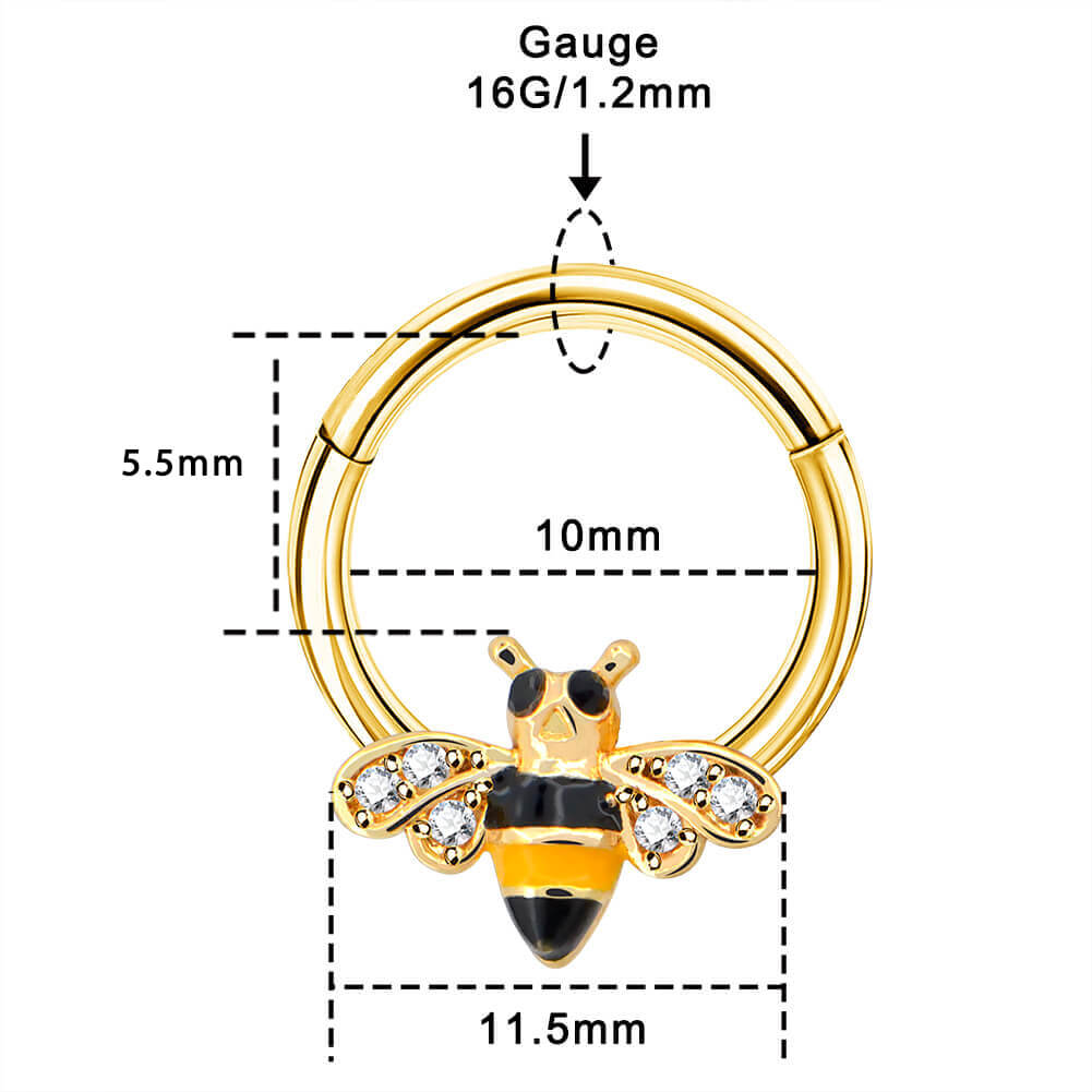 10mm hinged septum ring 