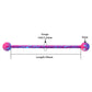 5PCS 14G Pink Purple Splatter Industrial Barbell Pack - OUFER BODY JEWELRY 